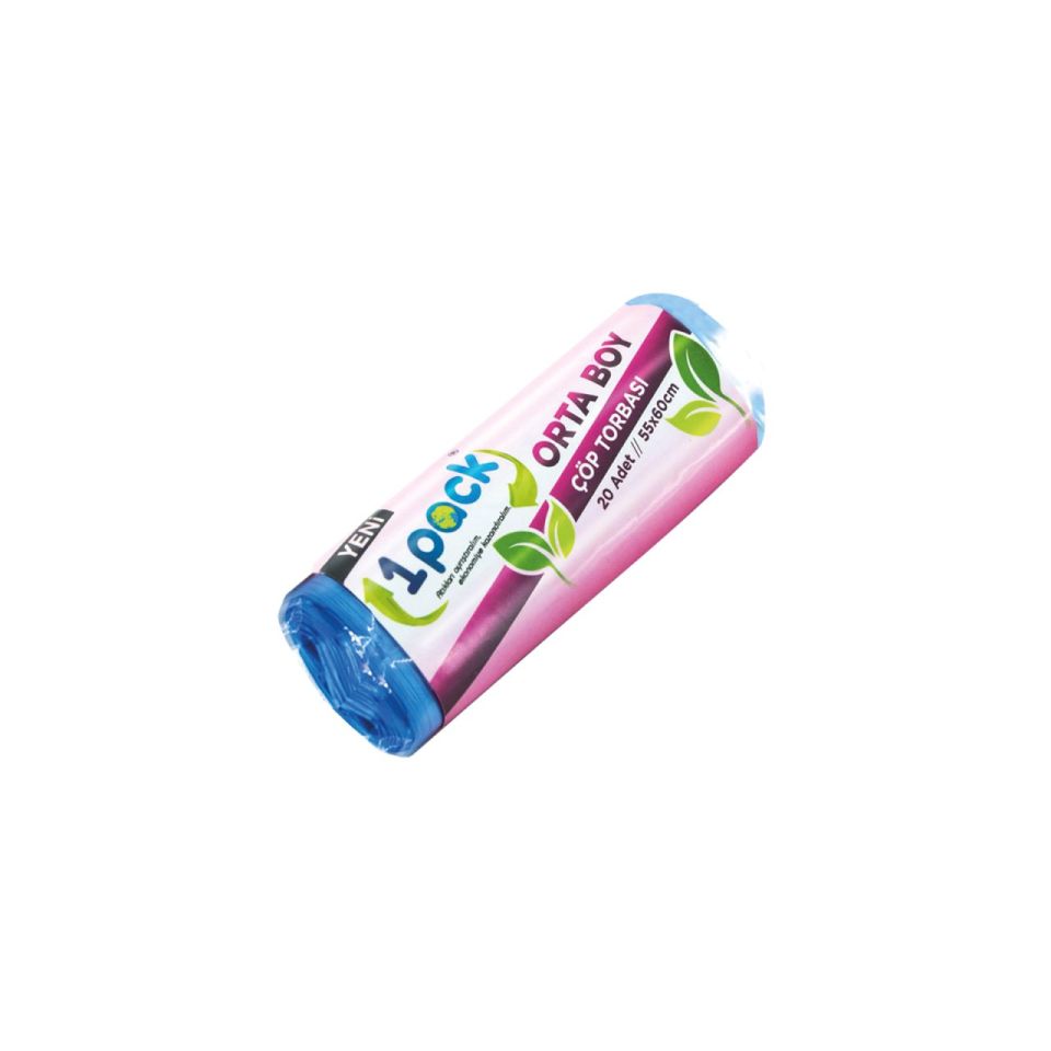 1 Pack Orta Boy Çöp Poşeti 55x60 cm