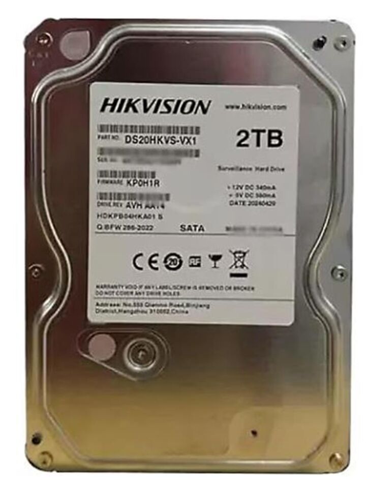 Hikvision 2TB DS20HKVS-VX1 128MB 5400RPM Sata 3.5'' Güvenlik Harddisk
