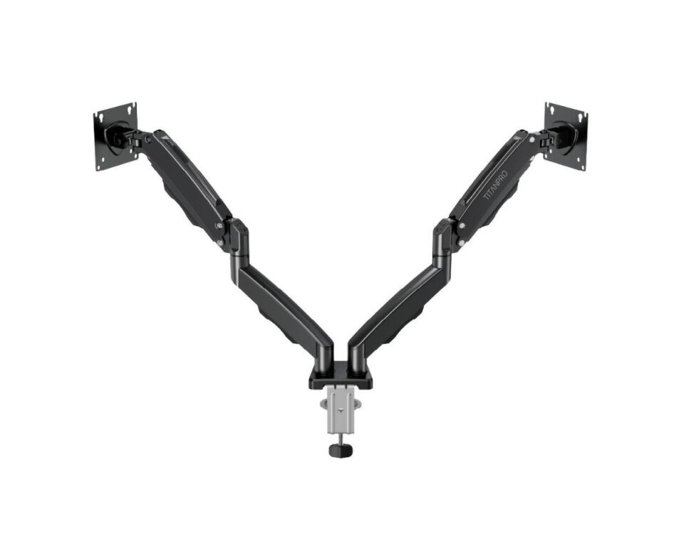 TITANPRO FL02 ( FMK-8710 ) 17-32'' Çift Kollu Amortisörlü Monitör Standı (Siyah)