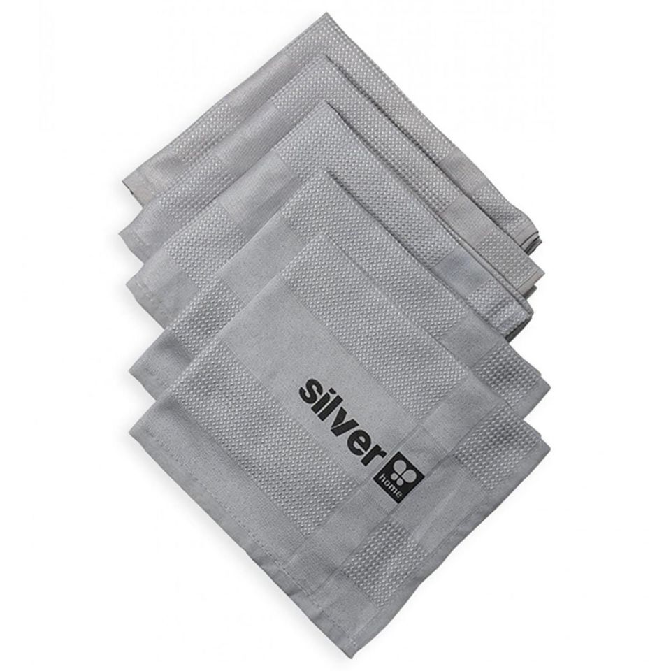 Silver Home 200 gsm 42x68 cm Dekoratif Cam Bezi Gri
