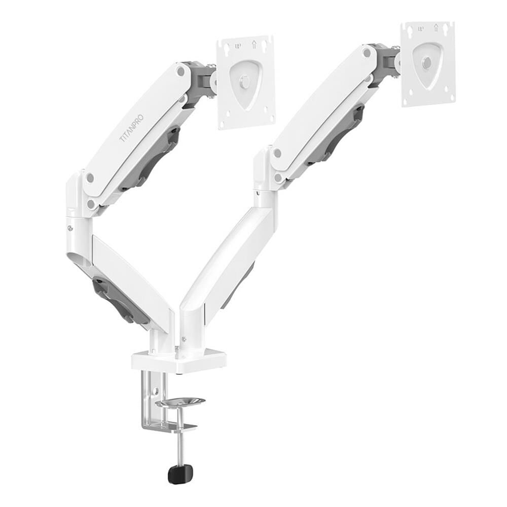 TITANPRO FL02-W 17-32'' (FMK-8715) Çift Kollu Amortisörlü Monitör Standı (Beyaz)