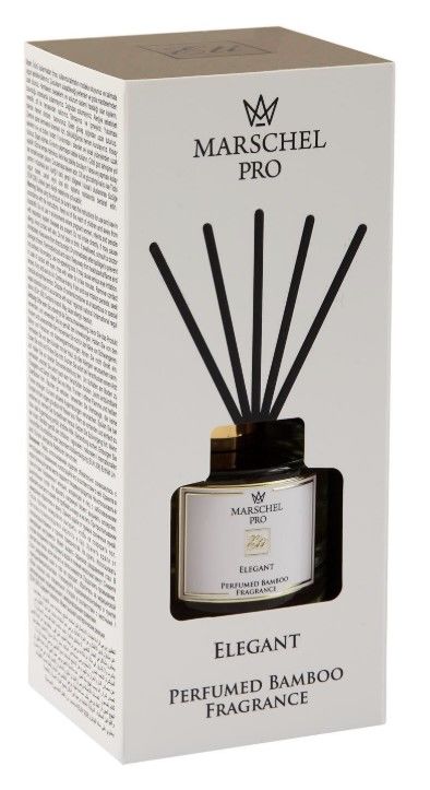 Elegant Bambu Çubuklu Koku Cam Şişe 165 ml