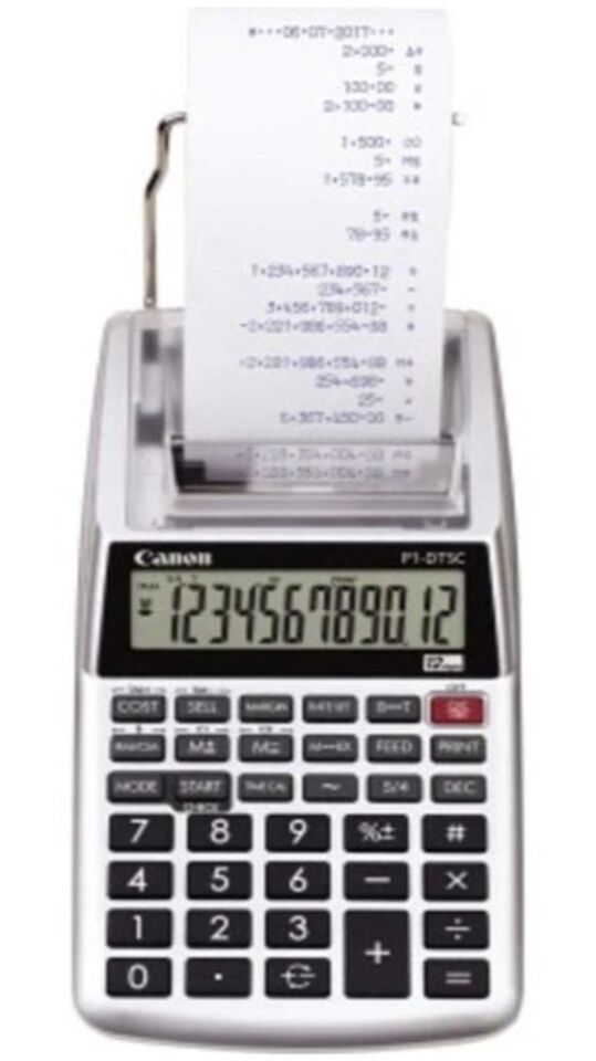 Canon P1-DTSC II 12 Hane Şeritli  Hesap Makinesi