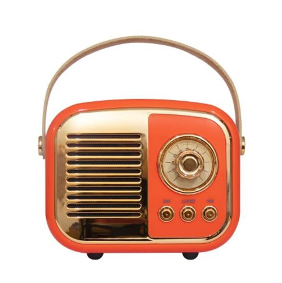 Mikado MD-24BT Echoes 3W 800mAh Turuncu Usb+TF Kart+Bluetooth Destekli Klasik Retro Müzik Kutusu