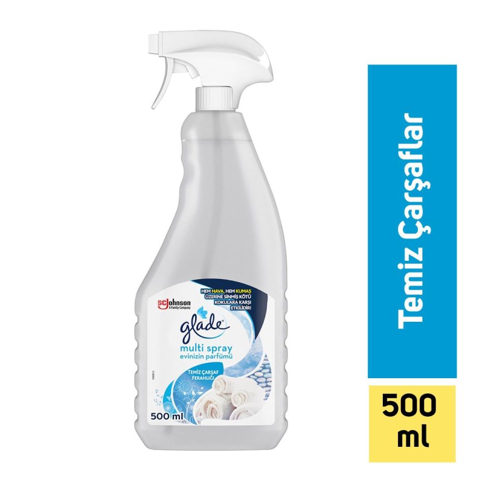 Glade Multi Sprey Temiz Çarşaflar Oda Kokusu 500 Ml