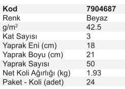 Selpak Profesyonel Premium Kutu Mendil 18x21cm 50’li Yaprak