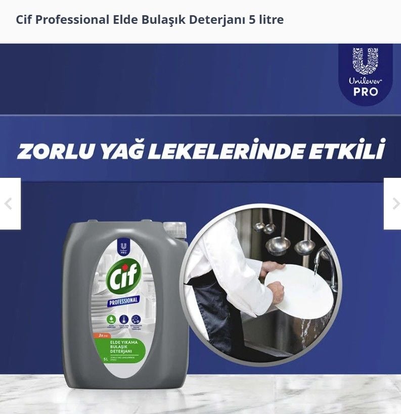 Cif Professional Elde Bulaşık Deterjanı 5 litre