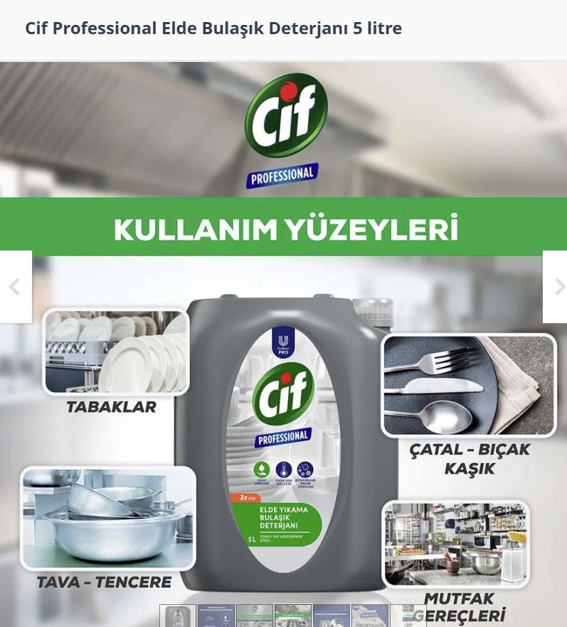 Cif Professional Elde Bulaşık Deterjanı 5 litre