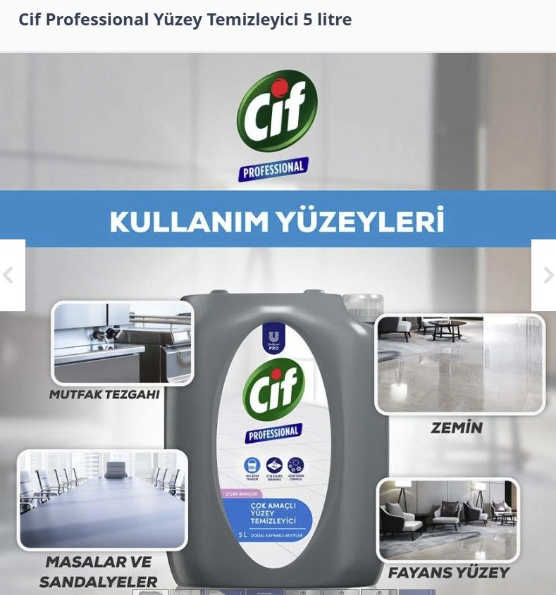 Cif Professional Çok Amaçlı Yüzey Temizleyici 5 litre