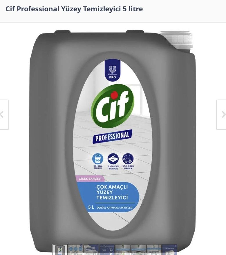 Cif Professional Çok Amaçlı Yüzey Temizleyici 5 litre