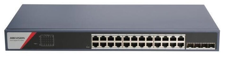 Hikvision DS-3E1528-SI-24T4F 28 Port Gigabit 24 RJ45 4 SFP PoE’siz Switch