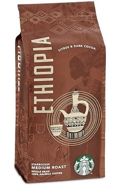 Starbucks Ethiopia Çekirdek Kahve 250 gr Ve Öğütülmüş Çeşitleri
