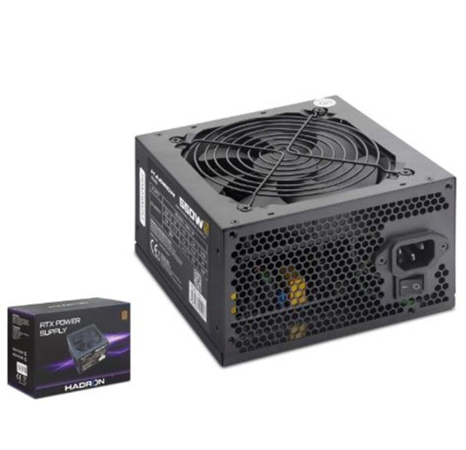 HADRON HD423 PC Power Supply Güç Kaynağı 550W 12 cm Fan ATX 80 Plus Siyah