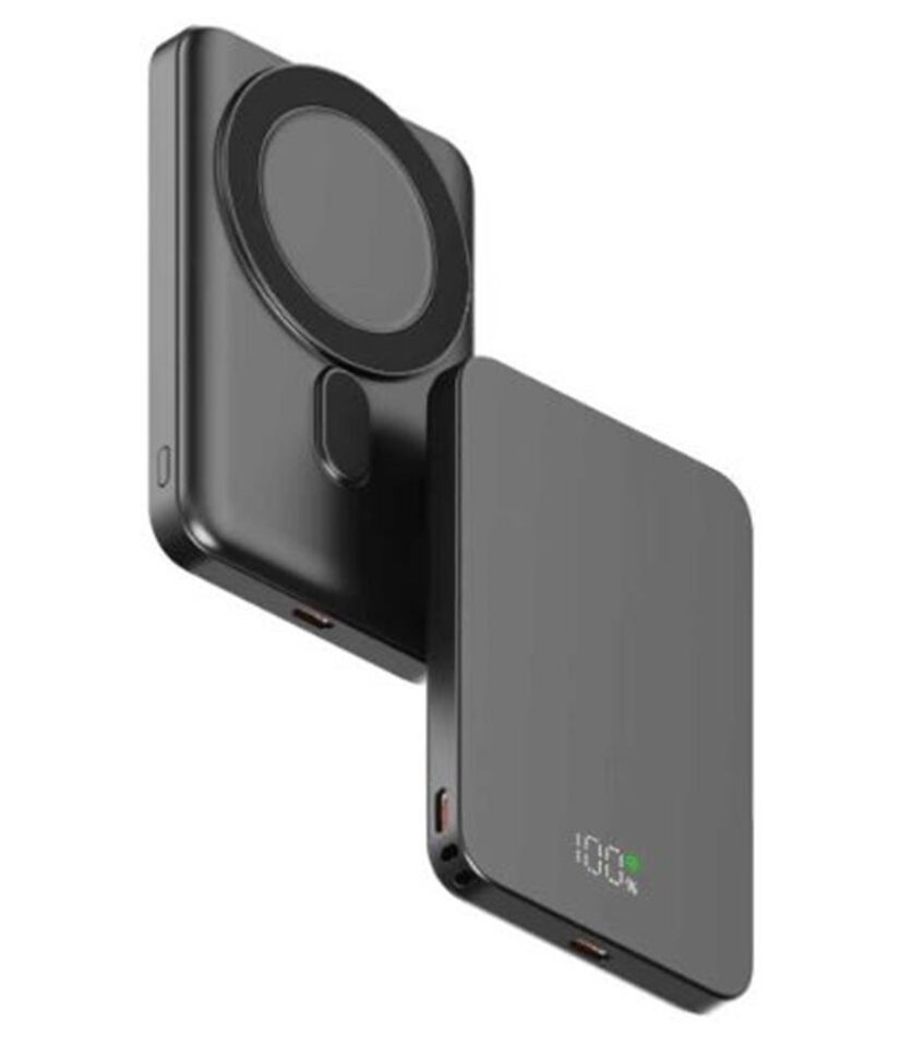 Snapron SNP-3020 Slim PD 22.5W Hızlı Şarj Lcd Ekran Magsafe 5000 mAh Powerbank
