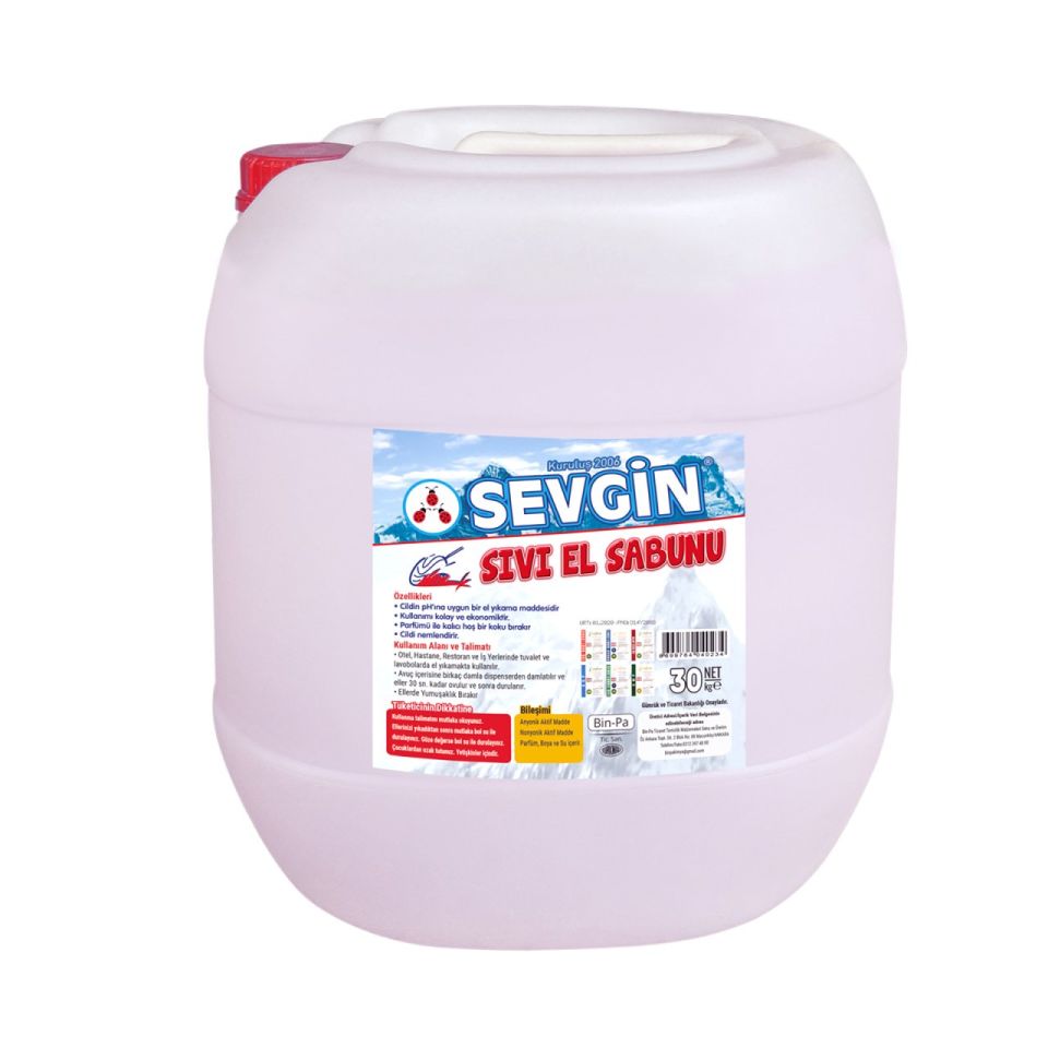 Pekpak Sıvı El Sabunu 30 Kg
