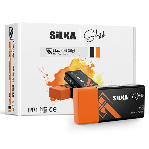 Silka Maxsoft Öğrenci Silgisi Turuncu Art.6