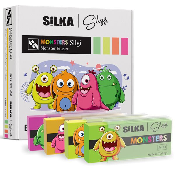 Silka Silgi Monster 4 Renk Art.13