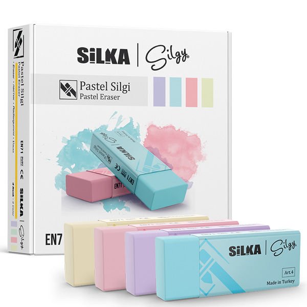 Silka Silgi Pastel 4 Renk Art.44
