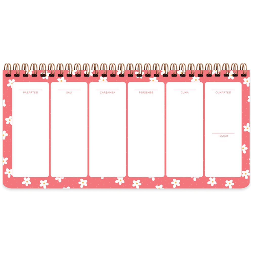 Keskin Color Spiralli Planner Minik Papatya 13x27