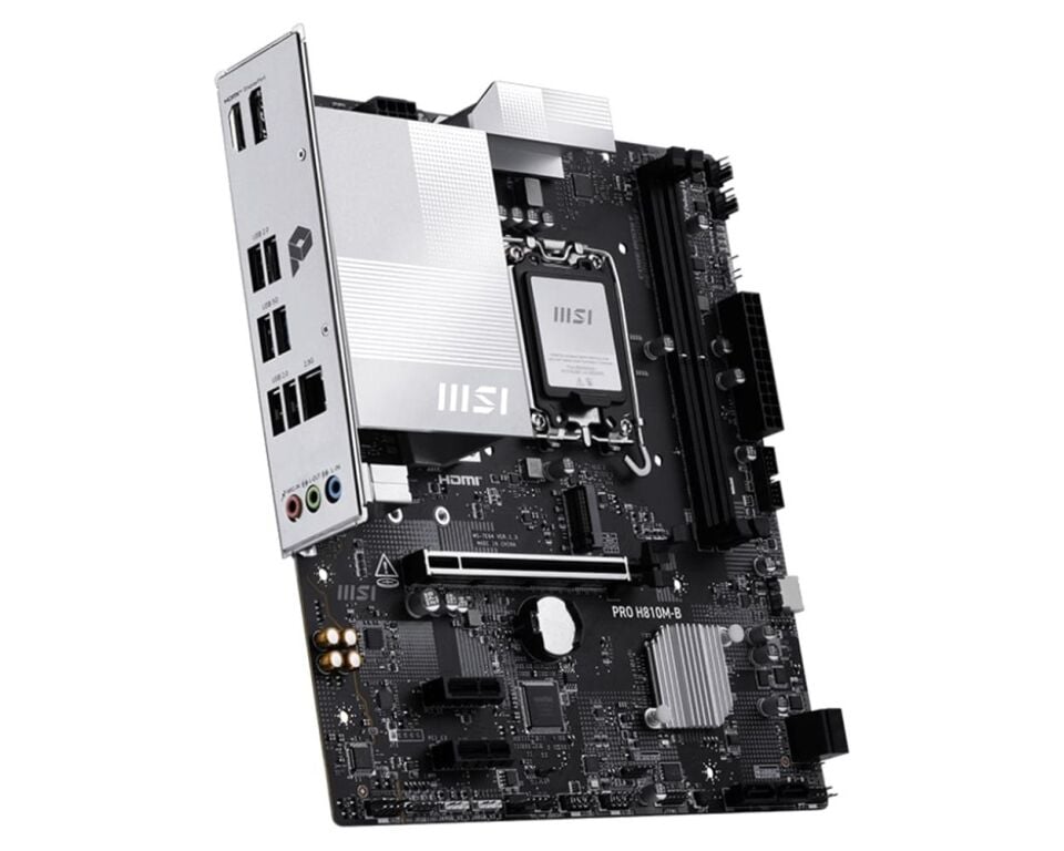 Msı Pro H810M-B Intel H810 Soket 1851 DDR5 6400+(OC)MHz mATX Gaming (Oyuncu) Anakart