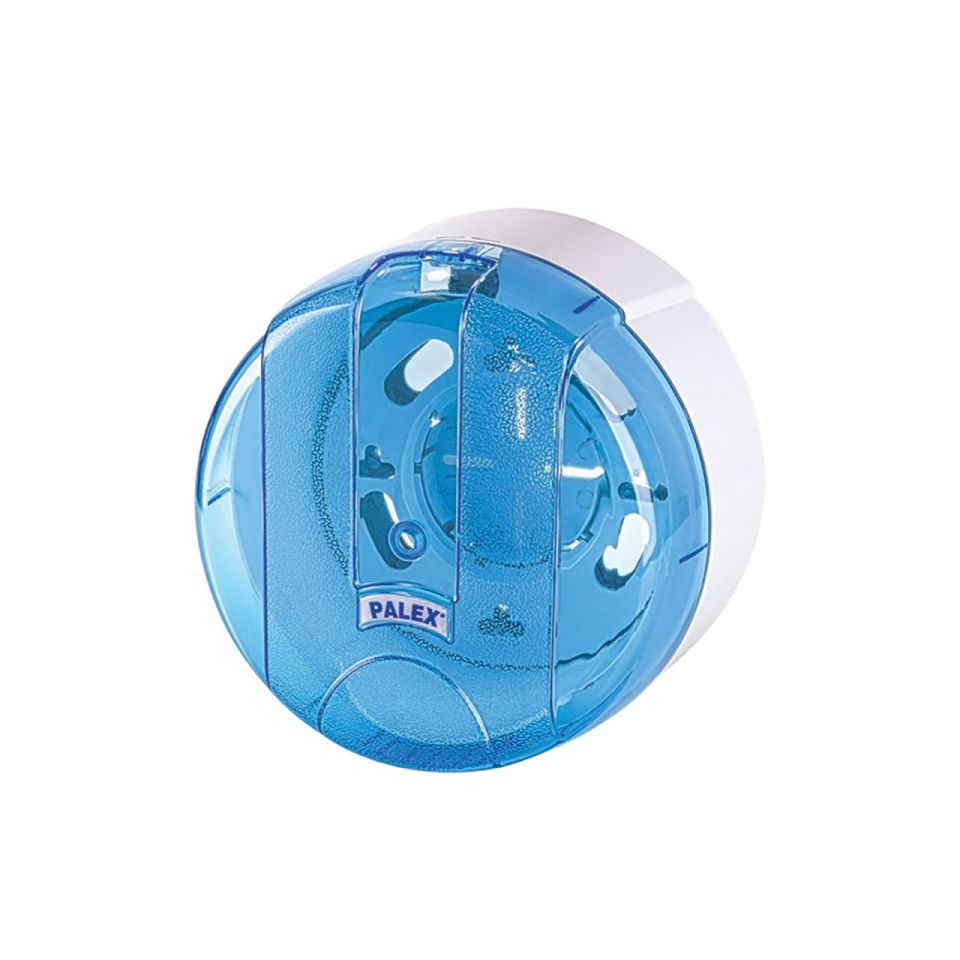 Mini Pratik Tuvalet Kağıdı Dispenseri Şeffaf Mavi