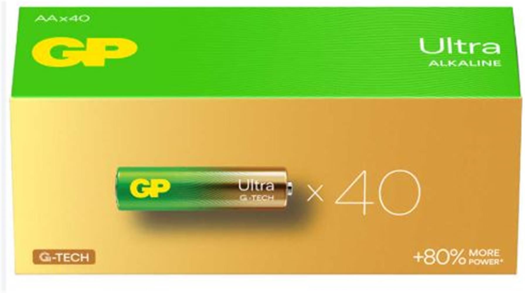 Gp R6 AA Boy Ultra Alkalin Kalem Pil 40'lı Paket GP15AU-2B40
