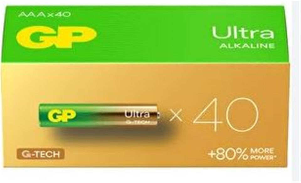 Gp R03 AAA Boy Ultra Alkalin İnce Kalem Pil 40'lı Paket GP24AUT-2B40