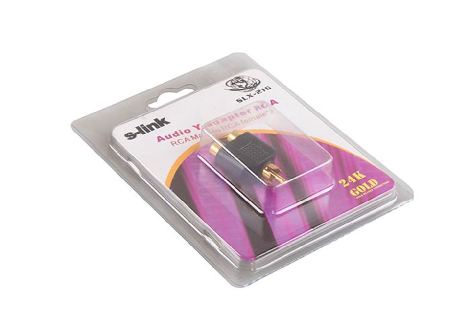 S-link SLX-216 Audio Y- Adapter RCA Çevirici