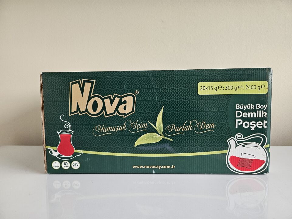 Nova Demlik Poşet Çay 15 Gr X 20 Adet 300 Gr x8 Paket