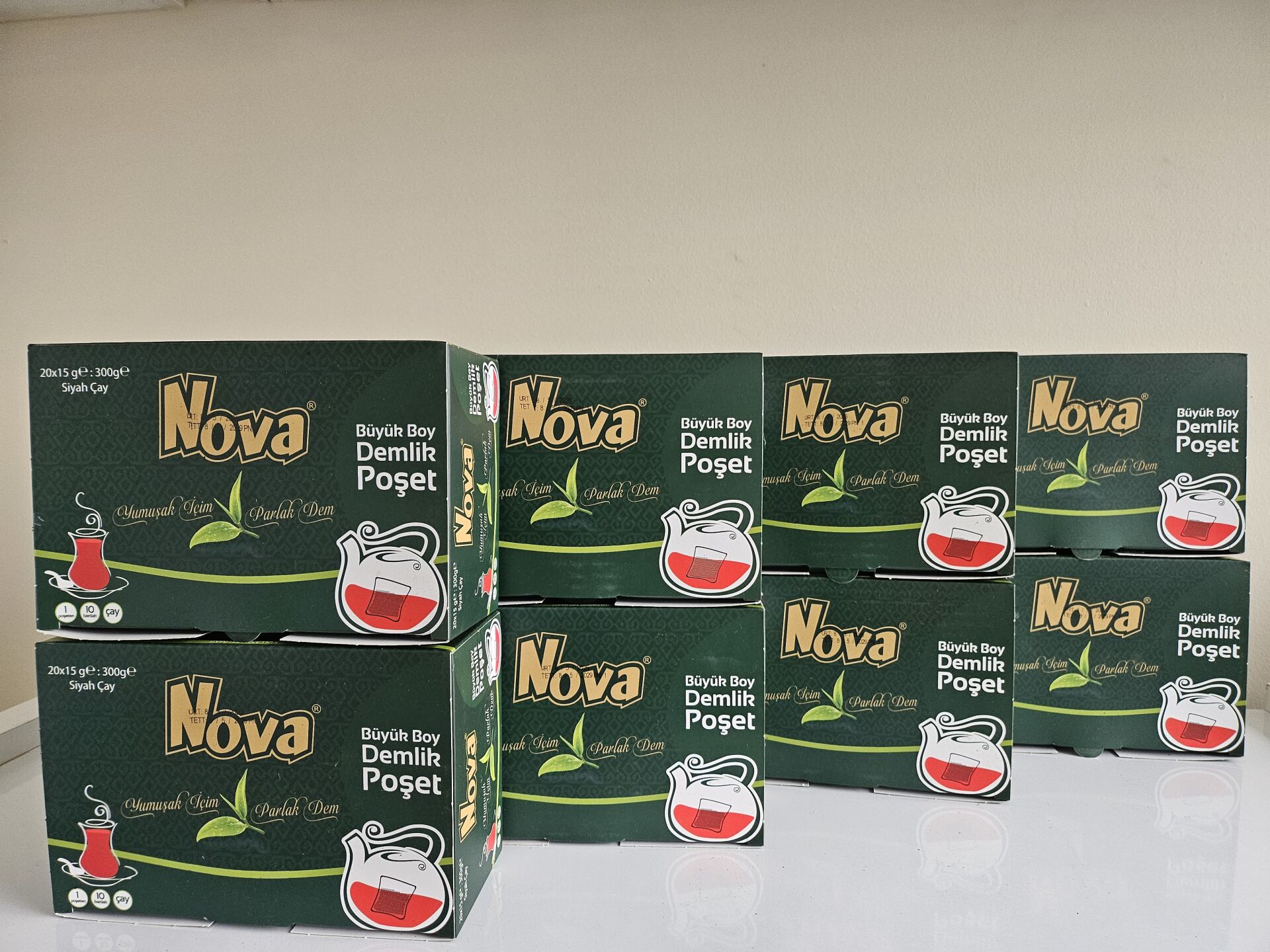 Nova Demlik Poşet Çay 15 Gr X 20 Adet 300 Gr x8 Paket