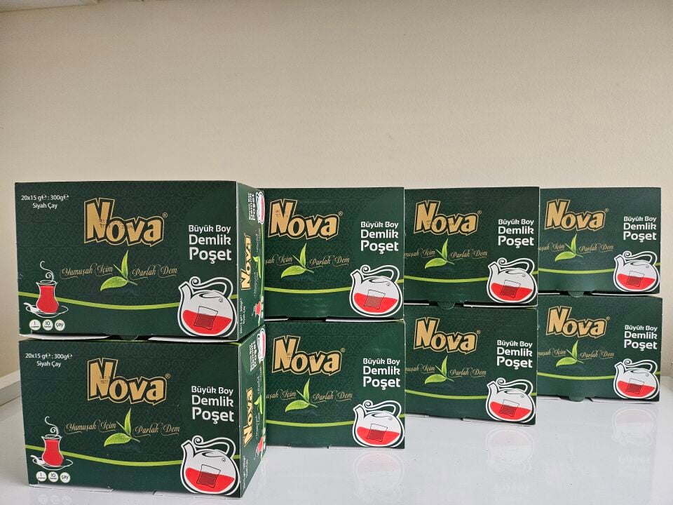 Nova Demlik Poşet Çay 15 Gr X 20 Adet 300 Gr x8 Paket