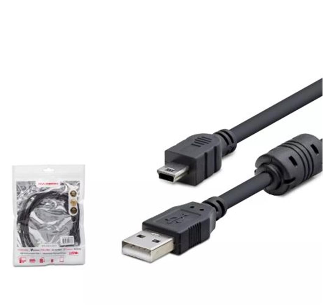 Hadron Hdx7538 1.5M Usb Mini V3-5Pin To Usb Kablo  Siyah