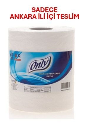 ONLY WHİTE İÇTEN ÇEKMELİ HAVLU 6 LI