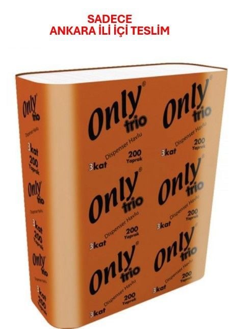 ONLY TRİO 3 KATLI DİSPENSER Z HAVLU 12 Lİ