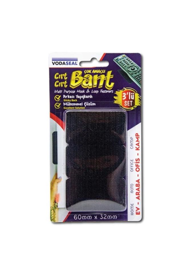 Vodaseal Fs002 3lü Cırt Bant Arkası Yapışkanlı 60mmx32mm