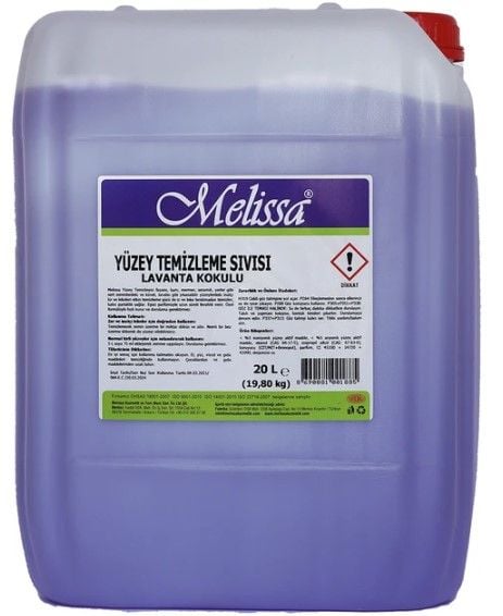 Melissa Yüzey Temizleyici Lavanta 20 LT