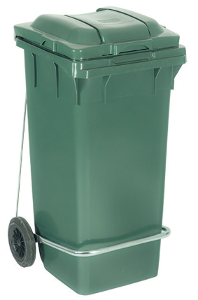 Pedallı Çöp Konteynerı 120 Lt Yeşil
