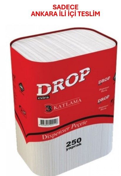 DROP 3 KATLAMA DİSPENSER PEÇETE 250 YAPRAK X18 PAKET