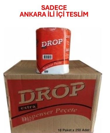 DROP DİSPENSER PEÇETE 250 Lİ KOLİ İÇİ 18 PKT.