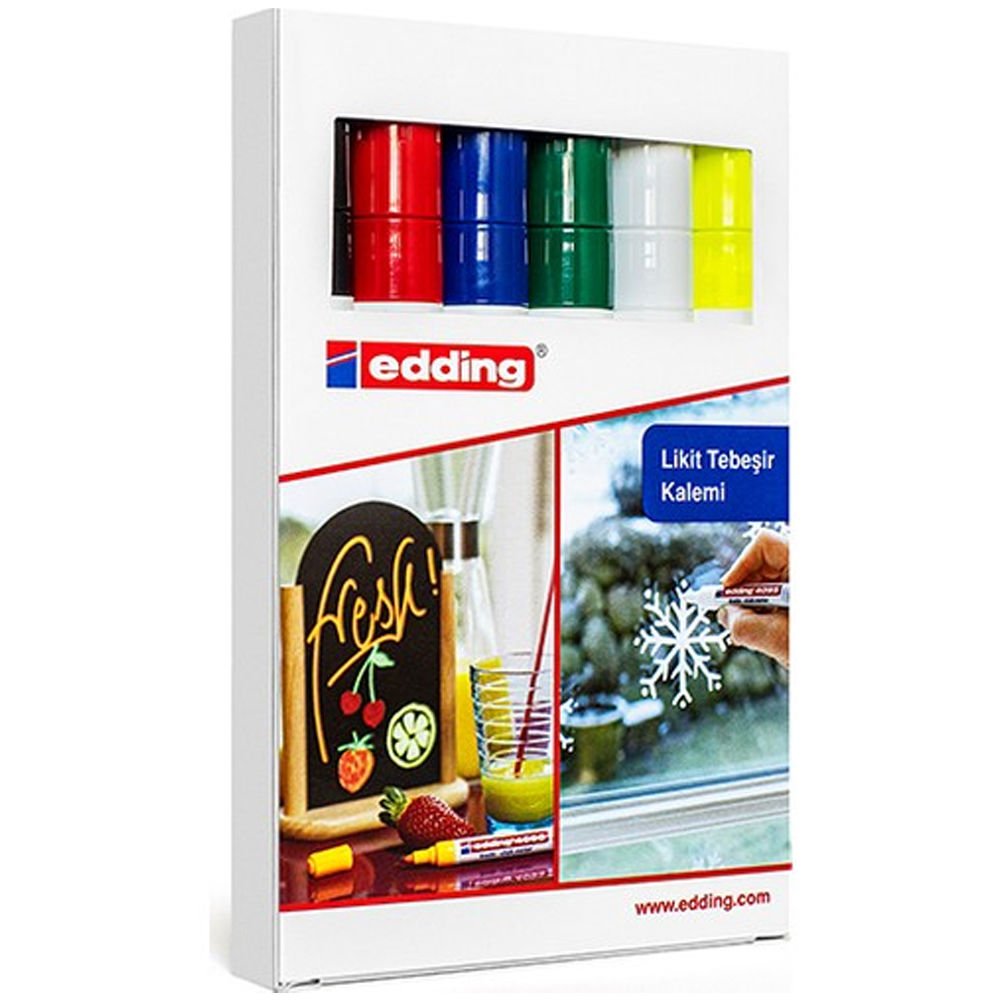 Edding Cam Kalemi 6 lı Kutu Karışık 4095