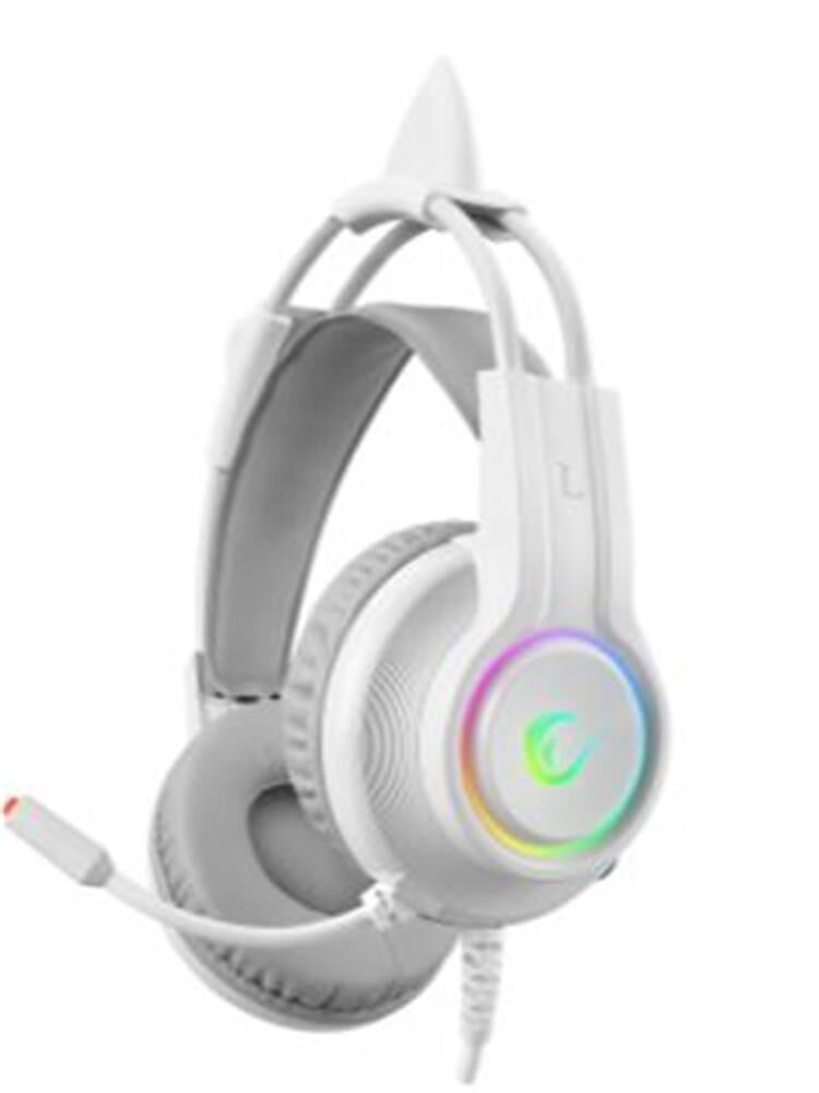 Rampage RM-K91 X-CATTY Beyaz USB 7.1 Version RGB Gaming Oyuncu Mikrofonlu Kulaklık