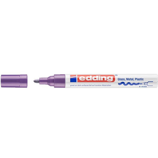 Edding Markör Dekor Boya Yuvarlak Uçlu 2-4 MM Mor 750CR