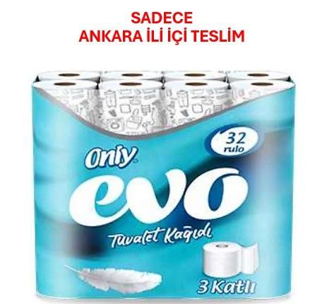 ONLY EVO 32 Lİ  TUVALET KAĞIDI 3 KATLI