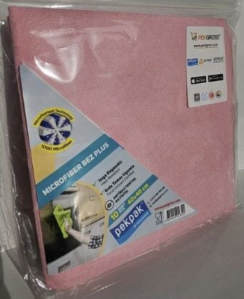 PEKPAK Anti-Bakteriyel Mikrofiber Temizleme Bezi 40x40 cm 10 Adet