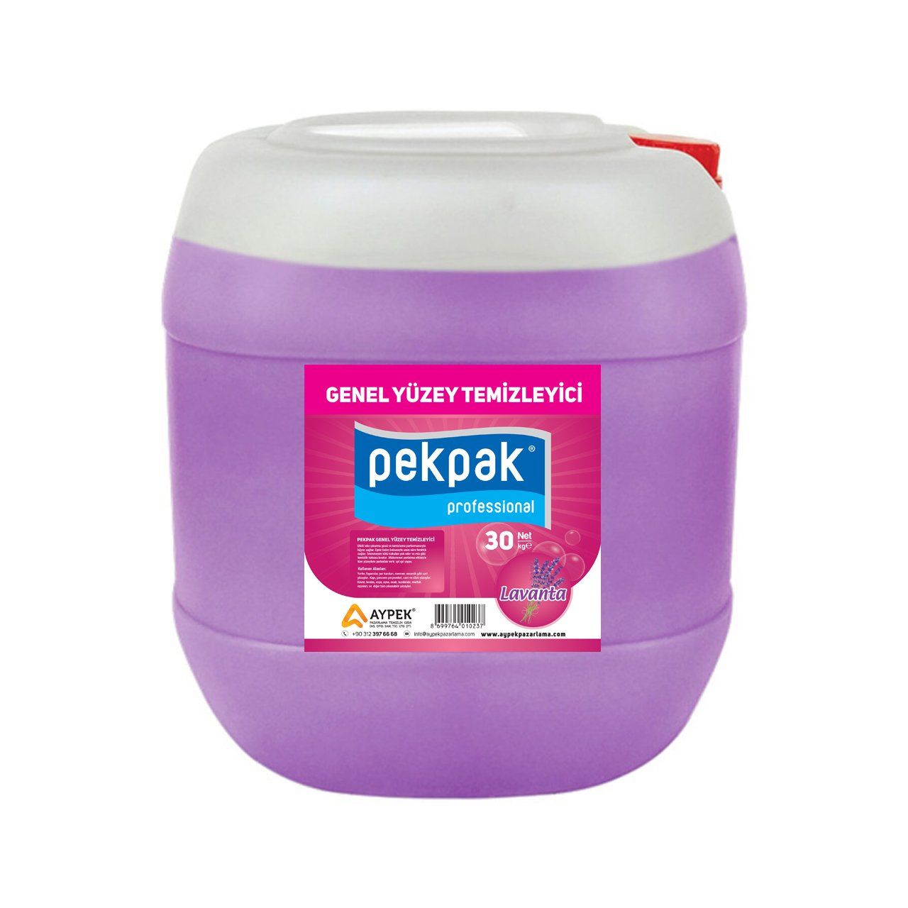 PekPak Genel Yüzey Temizleyici Lavanta 30 Kg.