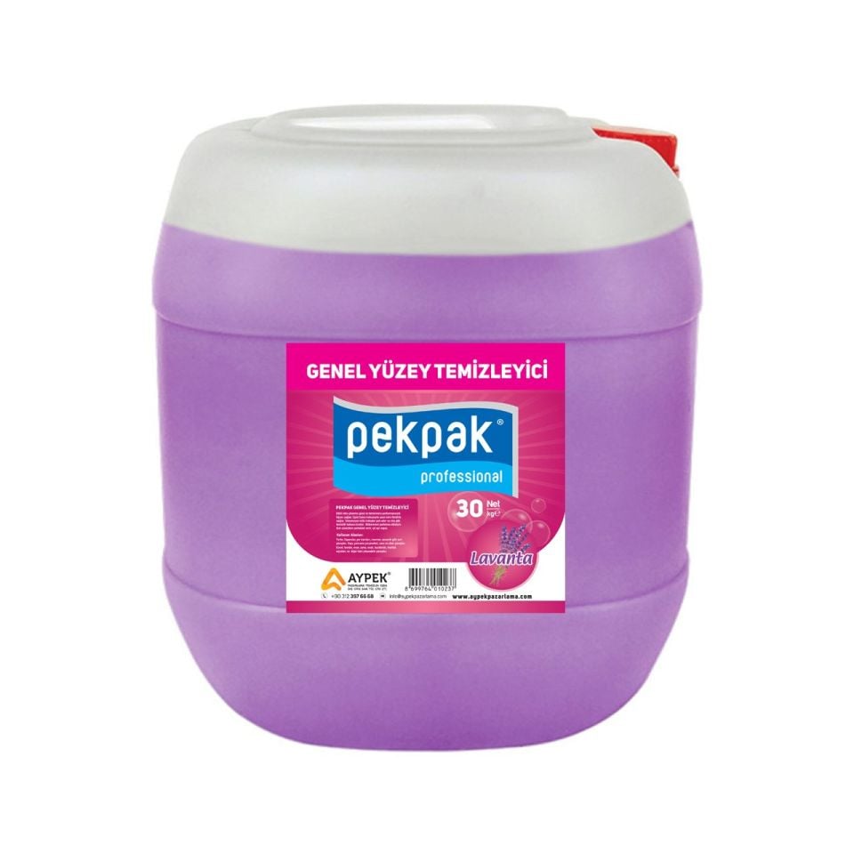 PekPak Genel Yüzey Temizleyici Lavanta 30 Kg.