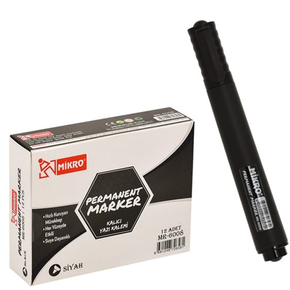 Mikro Permanent Marker Siyah Mr-6008