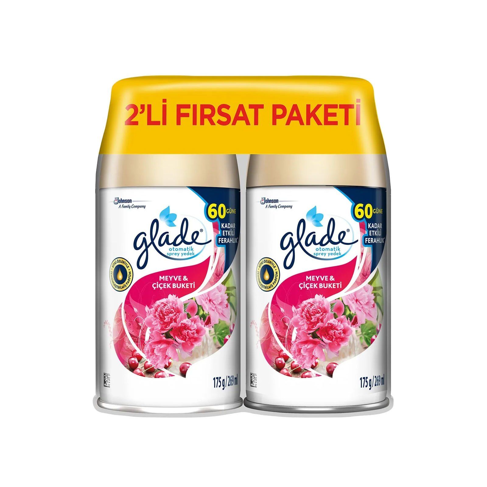 Glade Otomatik Sprey 2'li Yedek Meyve ve Çiçek Buketi 269 ml