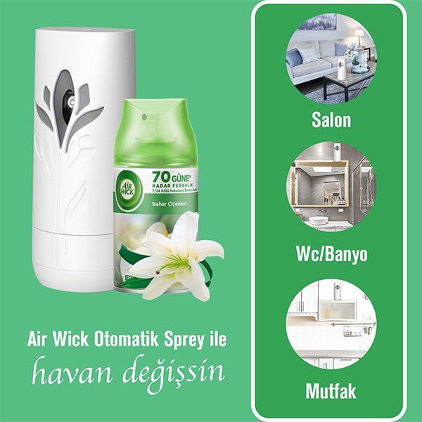 Air Wick Freshmatic Oda Kokusu Makine + Yedek 250 Ml Bahar Çiçekleri