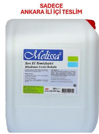 MELİSSA SIVI EL TEMİZLEYİCİ HİNDİSTAN CEVİZİ KOKULU 20 lt
